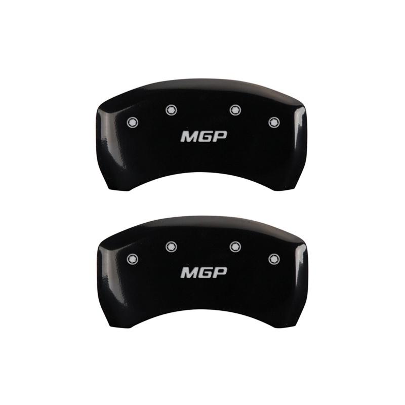 MGP CALIPER 13090RMGPBK Caliper Cover; MGP Logo; Powder Coated; Black; Aluminum; Set Of 2 - The Twister Group Tools product