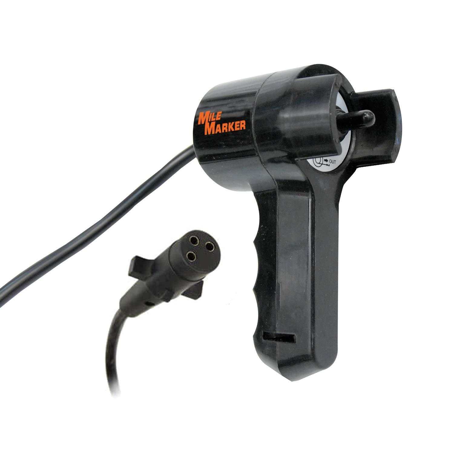 MILE MARKER 76-50140-05B Winch Remote Hand Held Controller; For Electric Winches with Standard Solenoids; Plug In; 12 Foot Connector Cable - High quality product image showing MILE MARKER 76-50140-05B Winch Remote Hand Held Controller; For Electric Winches with Standard Solenoids; Plug In; 12 Foot Connector Cable details and features