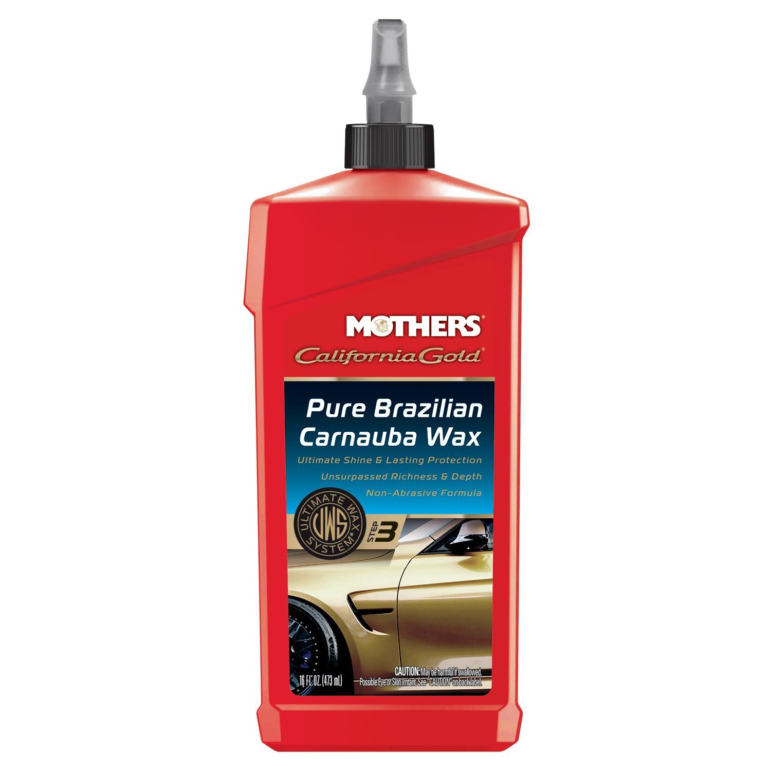 MOTHERS 05750 California Gold Pure Brazilian Carnauba Liquid Wax (Ultimate Wax System, Step 3) - 16 oz. - High quality product image showing MOTHERS 05750 California Gold Pure Brazilian Carnauba Liquid Wax (Ultimate Wax System, Step 3) - 16 oz. details and features