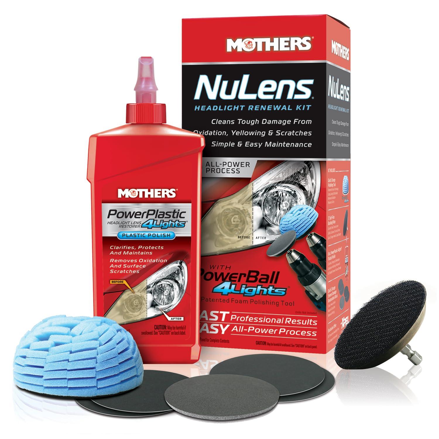 MOTHERS 07251 NuLens Headlight Renewal Kit, 8 fl. oz. - High quality product image showing MOTHERS 07251 NuLens Headlight Renewal Kit, 8 fl. oz. details and features