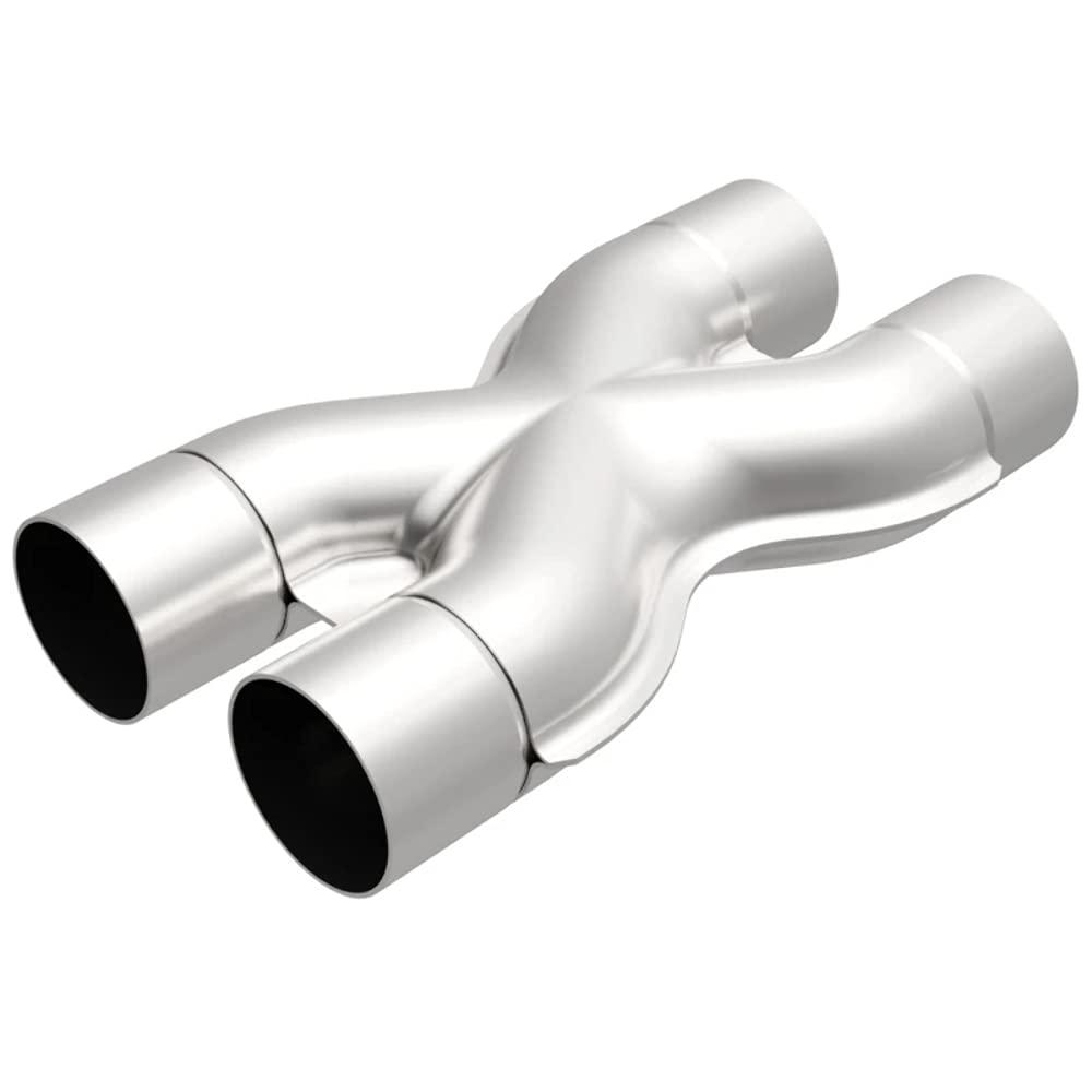 MAGNAFLOW 10790 Exhaust Tru-X Crossover X-Pipe 2.25 INCH/2.25 INCH Inlet/Outlet, Stainless Steel - High quality product image showing MAGNAFLOW 10790 Exhaust Tru-X Crossover X-Pipe 2.25 INCH/2.25 INCH Inlet/Outlet, Stainless Steel details and features