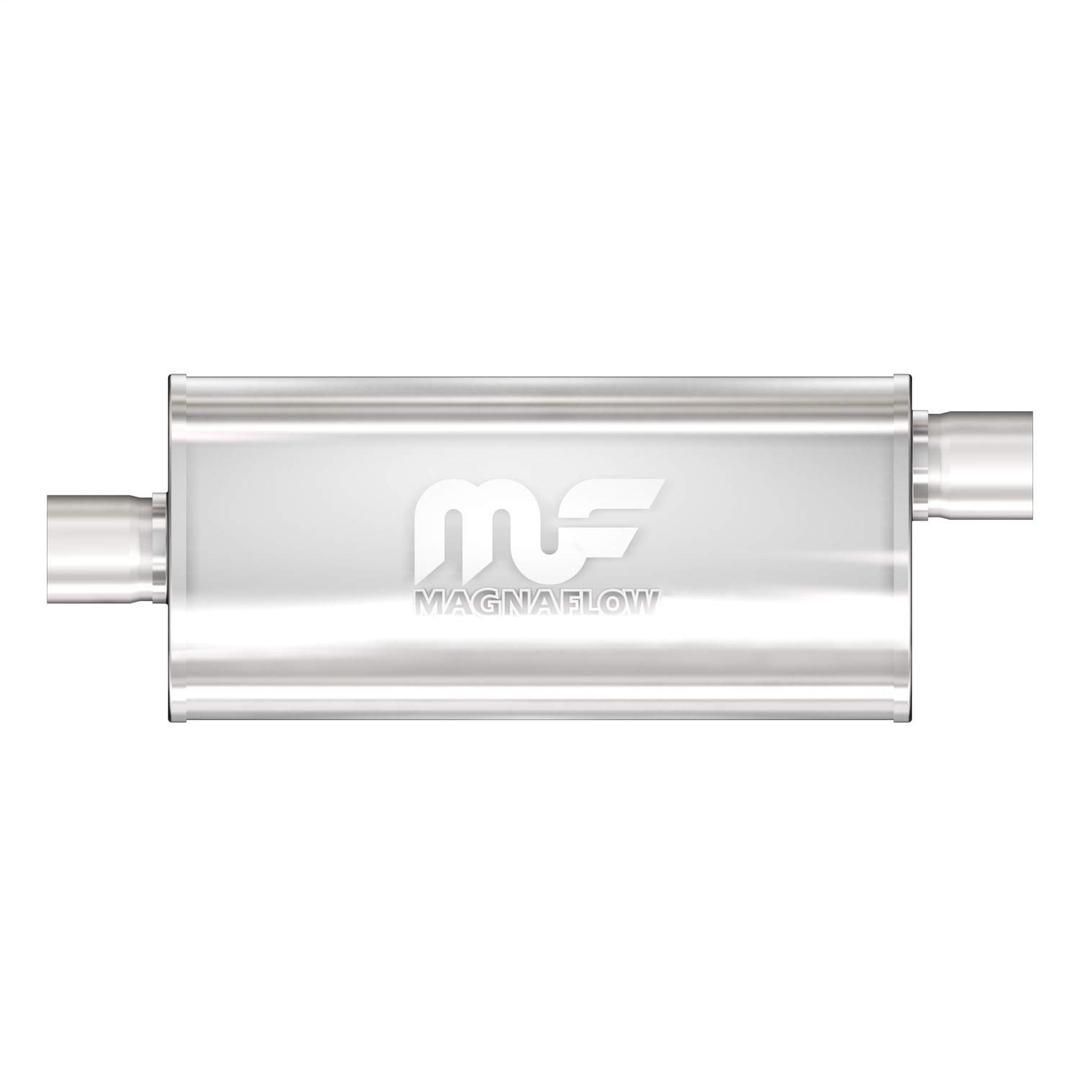 MAGNAFLOW 12289 Exhaust Muffler 3 INCH/3 INCH Inlet/Outlet, 5x8x24 INCH Oval, Stainless Steel, Satin Finish - The Twister Group Tools product