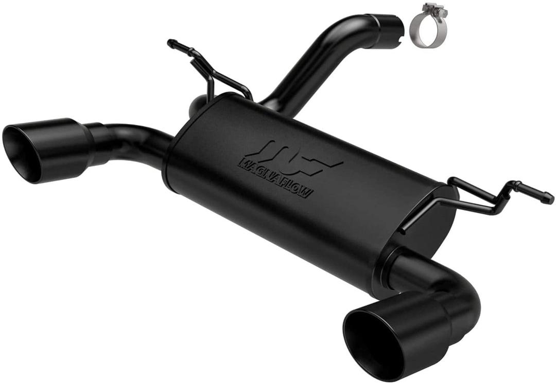 MAGNAFLOW 19388 Performance Exhaust System Axle-Back, Street Series, For 2018-2024 Jeep Wrangler, Dual Split Rear Exit Style, Black Coated - The Twister Group Tools product