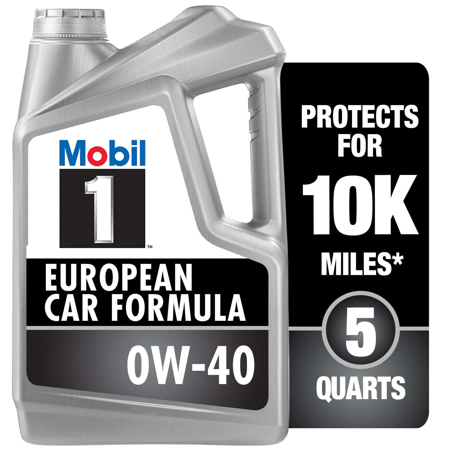 MOBIL 120760 FS European Car Formula Full Synthetic Motor Oil 0W-40, 5 Quart - High quality product image showing MOBIL 120760 FS European Car Formula Full Synthetic Motor Oil 0W-40, 5 Quart details and features