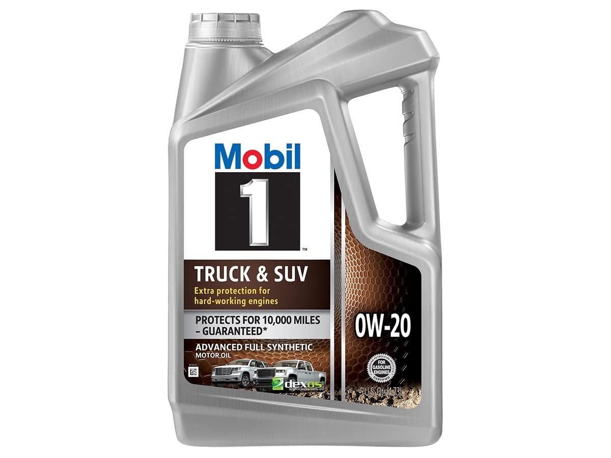 MOBIL 124593 Truck & SUV Full Synthetic Motor Oil 0W-20, 5 Quart - High quality product image showing MOBIL 124593 Truck & SUV Full Synthetic Motor Oil 0W-20, 5 Quart details and features