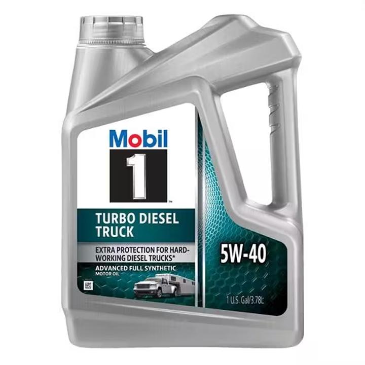MOBIL 127097 MOBIL 1 TURBO DIESEL TRUCK 5W-40, SAE 5W-40; Full Synthetic; 1 Gallon Jug; Single; Turbo Diesel Truck Engine Oil - The Twister Group Tools product