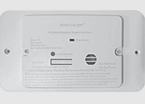 SAFE-T-ALERT 25-742-R-WT-TR-KIT COMBINATION CARBON MONOXIDE/PROPANE, Detects And Controls Both LP And CO Gas; Alerts To Leak With Beeping; With LED Indicator; Flush Mounting; 12 Volt DC Hardwire; White; With Trim Ring And Solenoid Valve - High quality product image showing SAFE-T-ALERT 25-742-R-WT-TR-KIT COMBINATION CARBON MONOXIDE/PROPANE, Detects And Controls Both LP And CO Gas; Alerts To Leak With Beeping; With LED Indicator; Flush Mounting; 12 Volt DC Hardwire; White; With Trim Ring And Solenoid Valve details and features