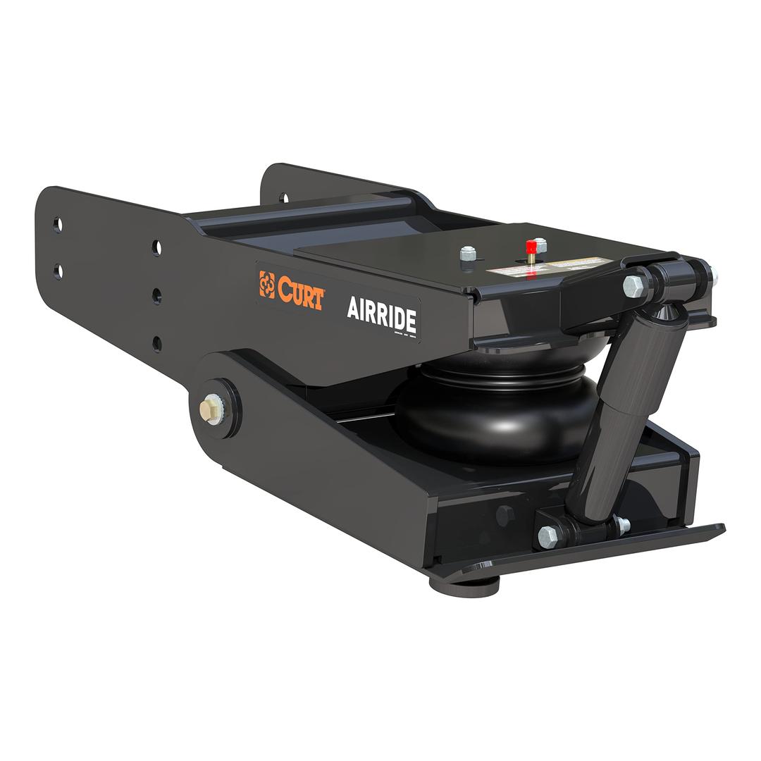 LIPPERT 158778 CURT L05 Air Ride 21K Fifth Wheel Pin Box - Internal Airbag with Built-In Strut Reduces Chucking, Jarring, Bounching; 21,000 lb. Rating.; Black Powder Coat Finish - The Twister Group Tools product