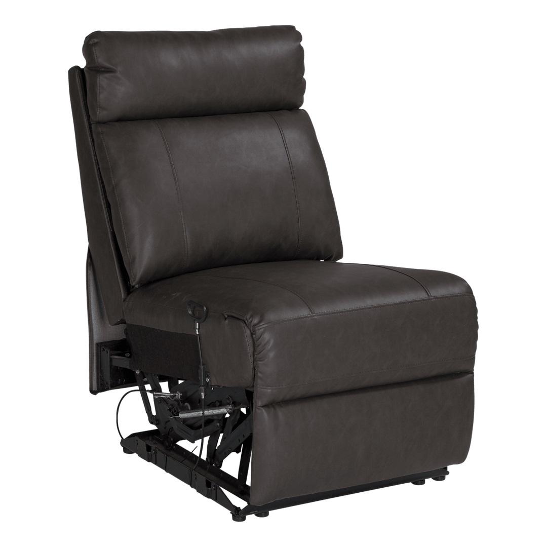 LIPPERT 2020129265 HERITAGE SERIES ARMLESS RECLINER, Armless Recliner; Heritage Series; 21-1/2 Inch Width x 35 Inch Depth x 40 Inch Height Overall; 64 Inch Reclining Depth; 21 Inch Width x 21 Inch Depth x 19 Inch Height Sitting Surface; Millbrae - The Twister Group Tools product