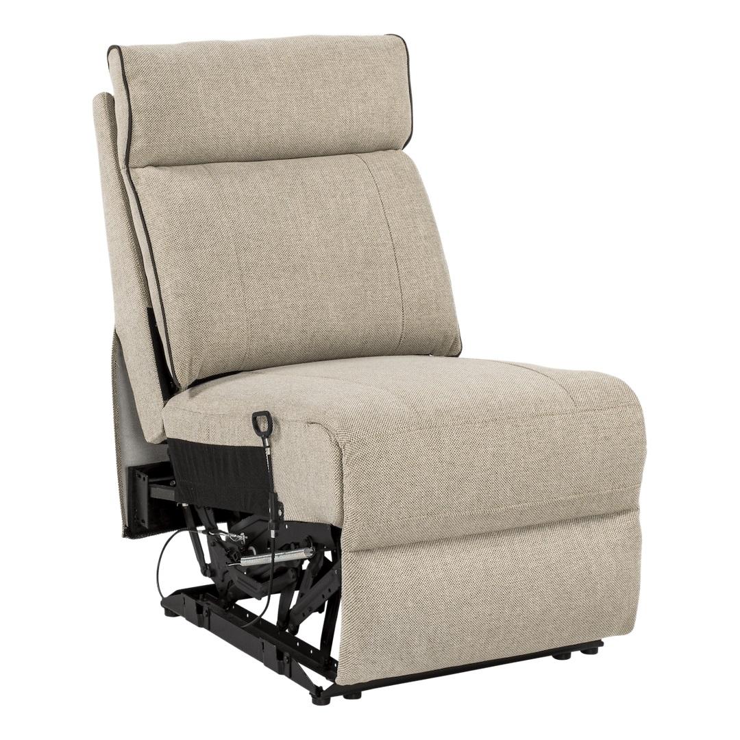 LIPPERT 2020129308 HERITAGE SERIES ARMLESS RECLINER, Armless Recliner; Heritage Series; 21-1/2 Inch Width x 35 Inch Depth x 40 Inch Height Overall; 64 Inch Reclining Depth; 21 Inch Width x 21 Inch Depth x 19 Inch Height Sitting Surface; Norlina - High quality product image showing LIPPERT 2020129308 HERITAGE SERIES ARMLESS RECLINER, Armless Recliner; Heritage Series; 21-1/2 Inch Width x 35 Inch Depth x 40 Inch Height Overall; 64 Inch Reclining Depth; 21 Inch Width x 21 Inch Depth x 19 Inch Height Sitting Surface; Norlina details and features