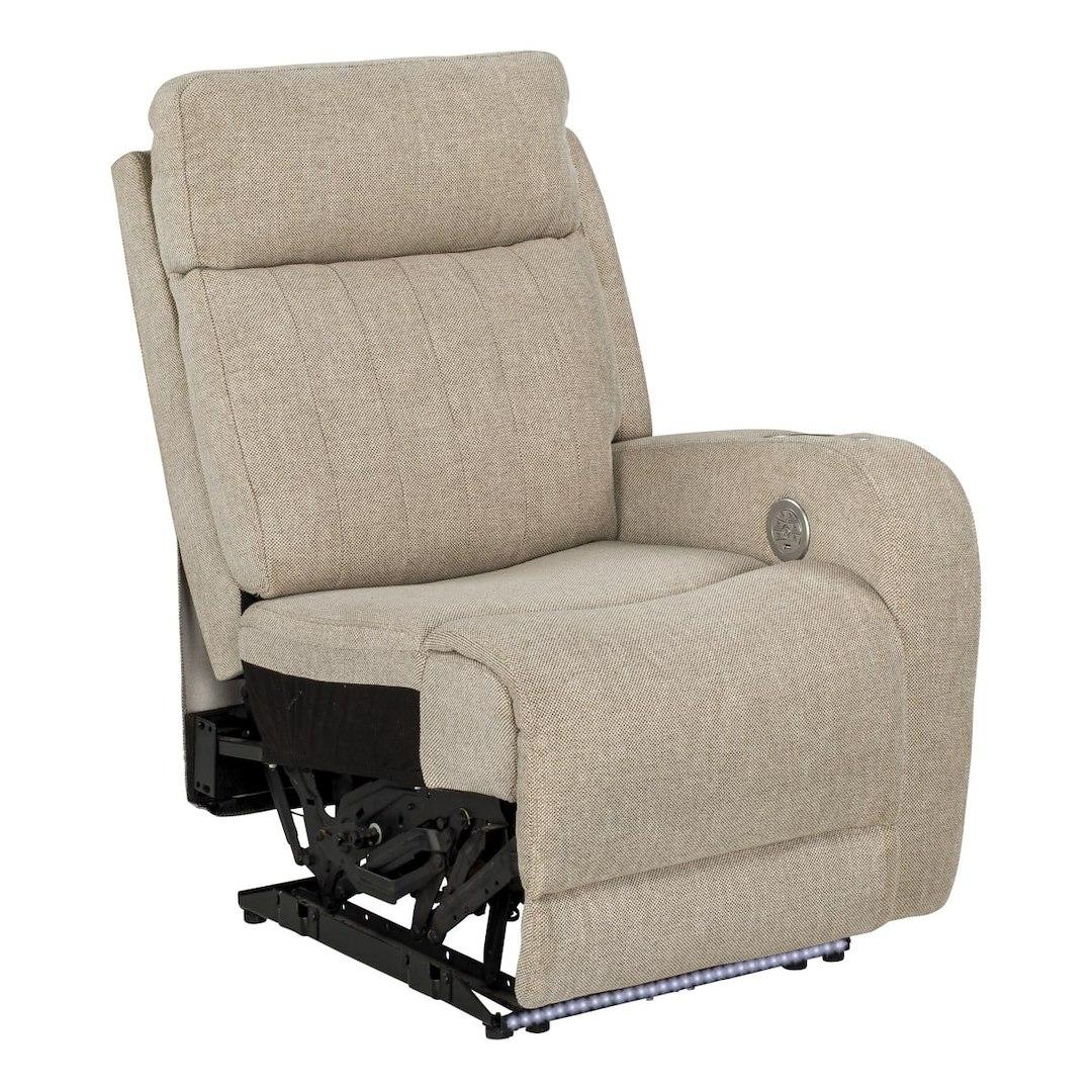 LIPPERT 2020129337 SEISMIC LEFT HAND RECLINER, Left Hand Recliner; Seismic Series; 27-1/2 Inch Width x 38 Inch Depth x 41 Inch Height Overall; 64 Inch Reclining Depth; 22 Inch Width x 21 Inch Depth x 19 Inch Height Sitting Surface; Norlina - High quality product image showing LIPPERT 2020129337 SEISMIC LEFT HAND RECLINER, Left Hand Recliner; Seismic Series; 27-1/2 Inch Width x 38 Inch Depth x 41 Inch Height Overall; 64 Inch Reclining Depth; 22 Inch Width x 21 Inch Depth x 19 Inch Height Sitting Surface; Norlina details and features