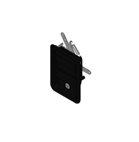 LIPPERT 2021023294 SILVER DOOR LATCH, Replacement For Paddle Latch; Black; With Key Lock; Without Mounting Screws - High quality product image showing LIPPERT 2021023294 SILVER DOOR LATCH, Replacement For Paddle Latch; Black; With Key Lock; Without Mounting Screws details and features