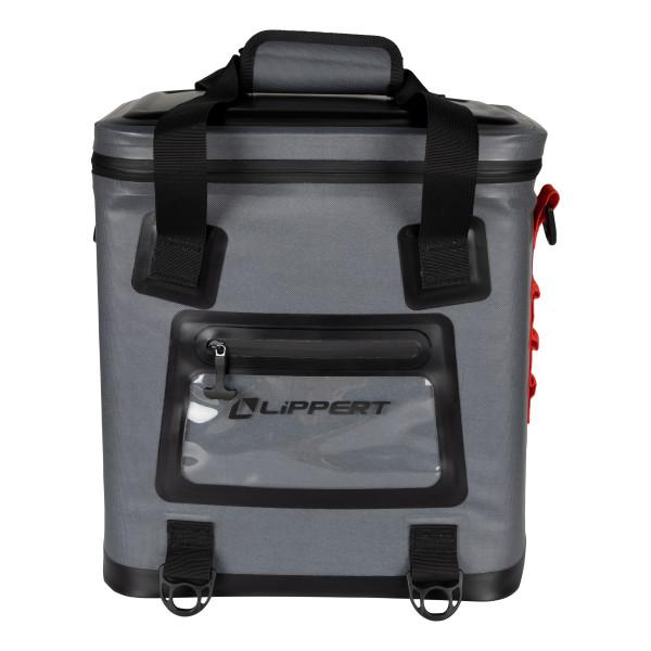LIPPERT 2021099915 Adventure Pro 24-Can Soft Insulated Cooler Tote Bag, Up to 15 lbs. of Ice, 18 Quarts of Water, 14 INCH x 10-1/2 INCH x 15-1/4 INCH Wide Mouth Opening, Padded Handle & Shoulder Strap - The Twister Group Tools product