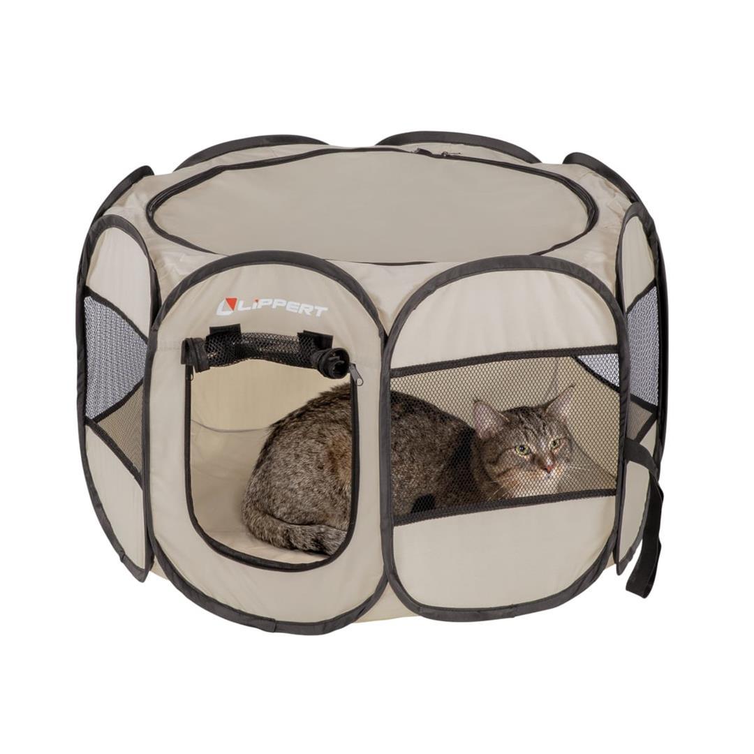 LIPPERT 2021150641 Soft-Sided, Foldable and Portable Pet Playpen for Camping, Small/Medium - The Twister Group Tools product