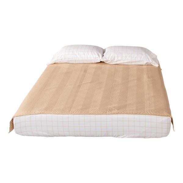 LIPPERT 2022107829 Easy Zzzs RV Bedding Set - Short Queen, Tan Brown - High quality product image showing LIPPERT 2022107829 Easy Zzzs RV Bedding Set - Short Queen, Tan Brown details and features