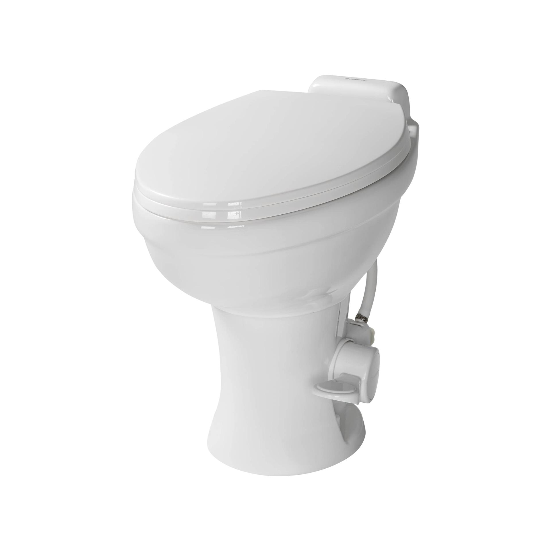 LIPPERT 2022113192 Flow Max RV Toilet with Elongated Ceramic Bowl, 18 INCH Standard Profile, Full-Size Residential Seat, Easy-Close Lid, Efficient Flush - High quality product image showing LIPPERT 2022113192 Flow Max RV Toilet with Elongated Ceramic Bowl, 18 INCH Standard Profile, Full-Size Residential Seat, Easy-Close Lid, Efficient Flush details and features