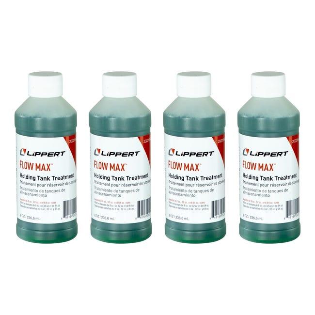 LIPPERT 2022116482 Flow Max Holding Tank Treatment for RVs and Boats - 8 oz. Bottles, 4-Pack - The Twister Group Tools product