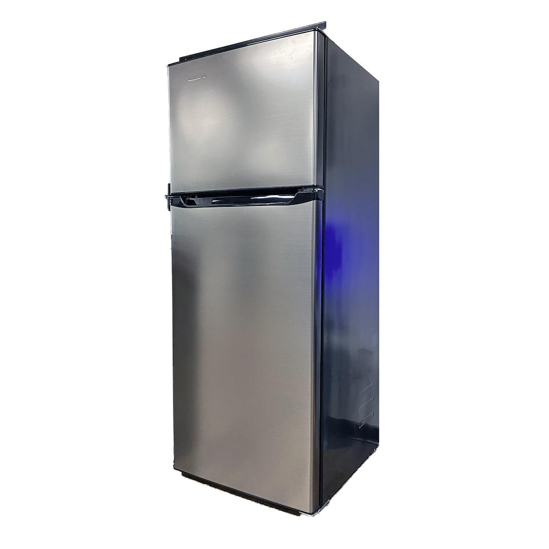 LIPPERT 2022302162 CANNON 12V 10.7 CUFT BLACK REFER LH, Model WD-282FWDC-BS-6/LHH; Dual Compartment Refrigerator; Permanent Bolt-In; 10.7 Cubic Foot; 59.55 Inch Height x 23-5/8 Inch Width x 25.72 Inch Depth; 12 Volt; Black Stainless Steel - The Twister Group Tools product