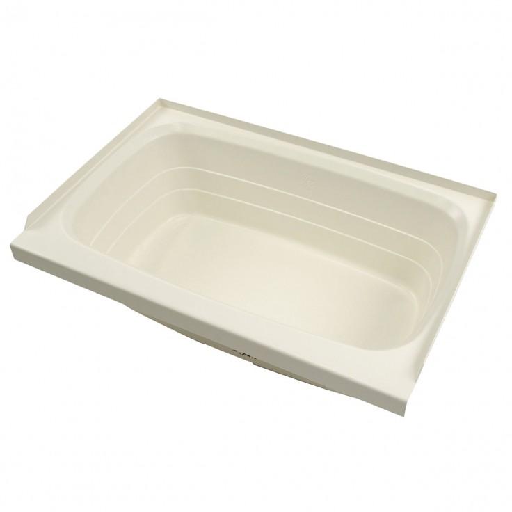 LIPPERT 209369 ABS RV Bathtub with Center Drain - 24 INCH x 36 INCH in Parchment Transform Your RV Bathroom with a Stylish, Scratch-Resistant, Lightweight and Strong ABS Acrylic Bathtub - The Twister Group Tools product