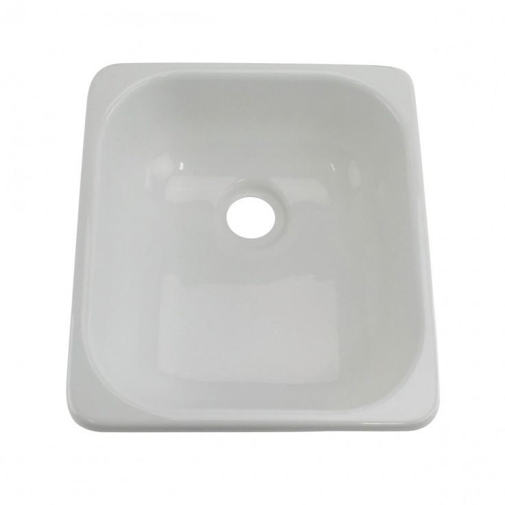 LIPPERT 209630 Better Bath 13 INCH x 15 INCH Square Galley/Kitchen Sink White - High quality product image showing LIPPERT 209630 Better Bath 13 INCH x 15 INCH Square Galley/Kitchen Sink White details and features