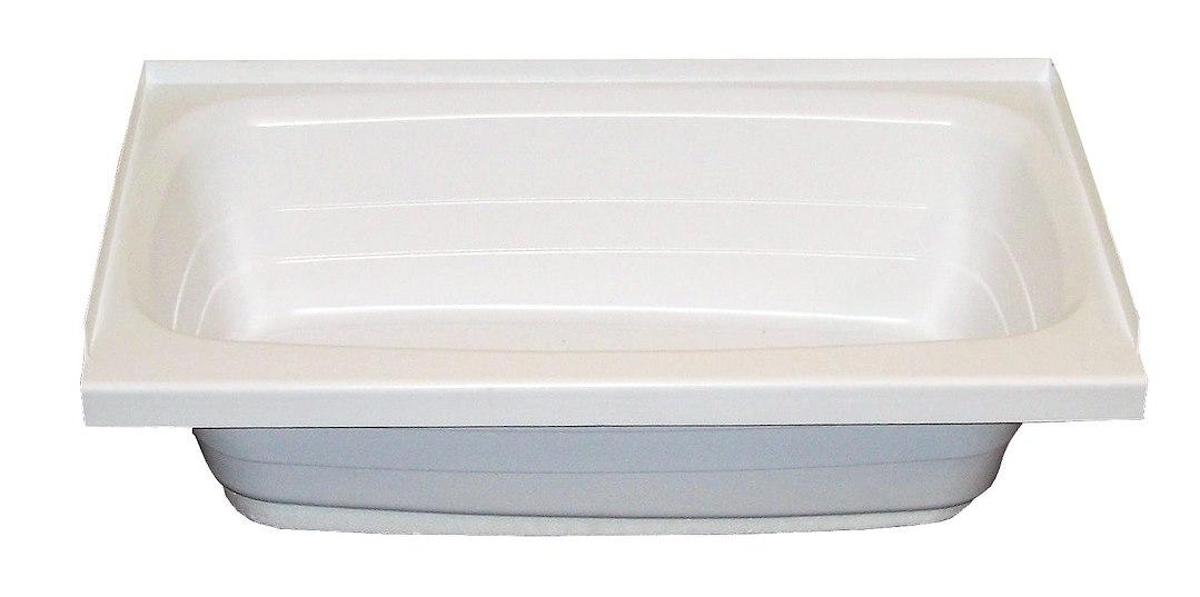 LIPPERT 209653 WHITE-LEFT HAND DRAIN, Standard Tub; 24 Inch x 36 Inch; With Threshold; Without Seat; Smooth Floor Surface; Left Hand Drain; White; ABS - High quality product image showing LIPPERT 209653 WHITE-LEFT HAND DRAIN, Standard Tub; 24 Inch x 36 Inch; With Threshold; Without Seat; Smooth Floor Surface; Left Hand Drain; White; ABS details and features