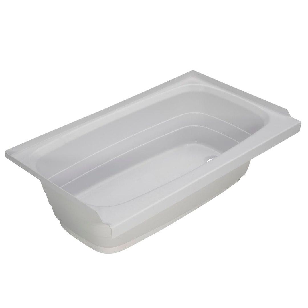 LIPPERT 209678 WHITE-RIGHT HAND DRAIN, Standard Tub; 24 Inch x 40 Inch; With Threshold; Without Seat; Smooth Floor Surface; Right Hand Drain; White; ABS - The Twister Group Tools product
