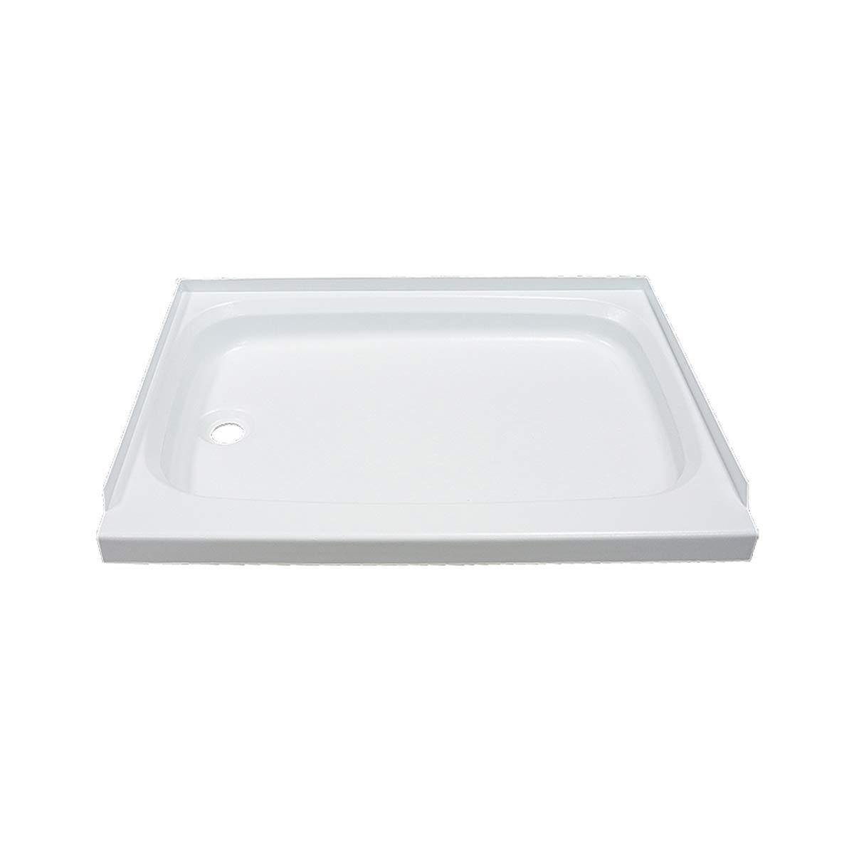 LIPPERT 210373 Replacement 24 INCH x 36 INCH White Shower Pan with Left Drain for RVs, Travel Trailers, 5th Wheels, and Motorhomes - High quality product image showing LIPPERT 210373 Replacement 24 INCH x 36 INCH White Shower Pan with Left Drain for RVs, Travel Trailers, 5th Wheels, and Motorhomes details and features