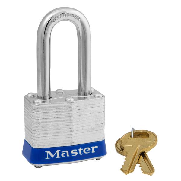 MASTER LOCK 3DLF 1-1/2 INCH No. 3 Long Shackle Laminated Padlock