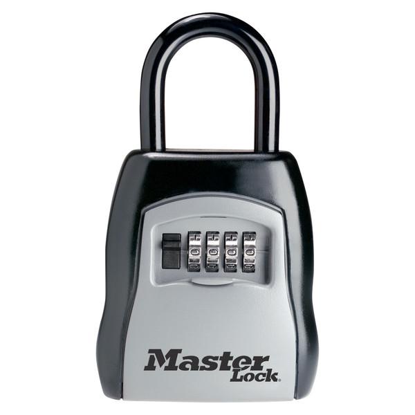 MASTER LOCK 5400D KEY STORAGE, 4 Digit Combination Type; 13/32 Inch Shackle Diameter/ 3-1/4 Inch Body Width; 1-13/32 Inch Height x 1-7/8 Inch Width Shackle Clearance; Molded Body And Vinyl Coated Shackle; Built-in With Key Lock Box