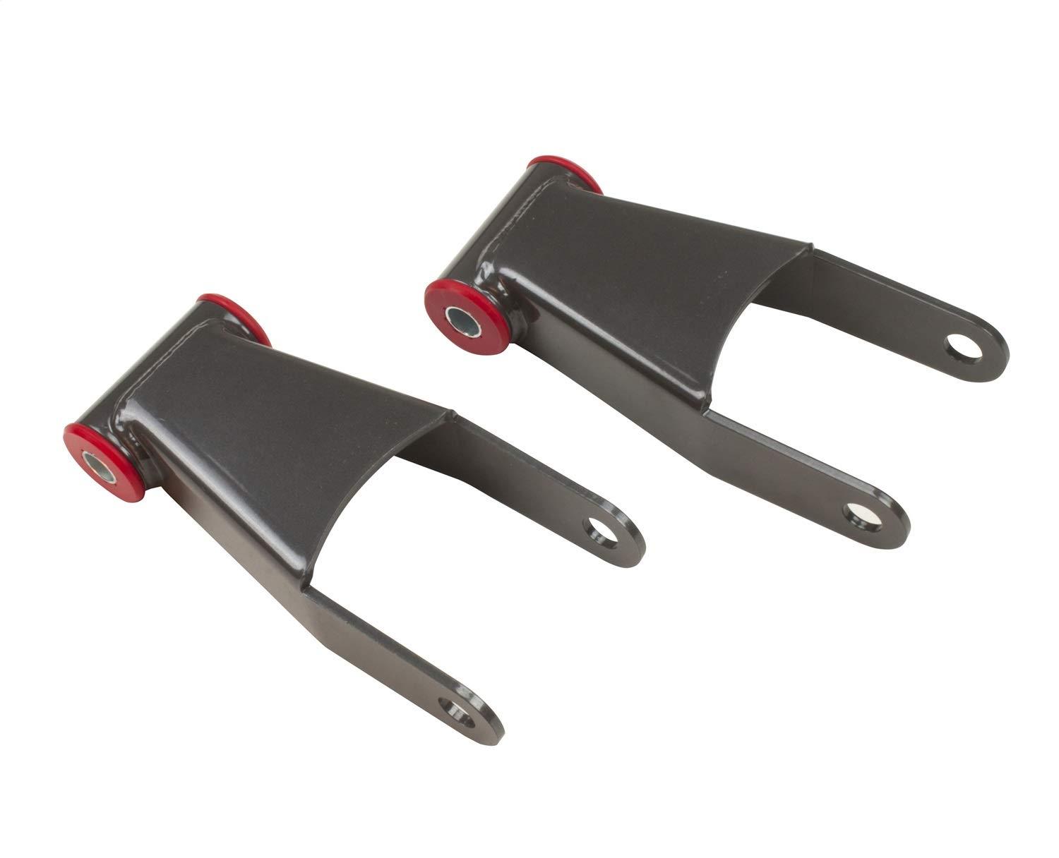 MAXTRAC 411420 Leaf Spring Shackle Kit 2 in. Lowering Rear Powder Coated Grey Incl. Greasable Bushings/Sleeves Leaf Spring Shackle Kit - High quality product image showing MAXTRAC 411420 Leaf Spring Shackle Kit 2 in. Lowering Rear Powder Coated Grey Incl. Greasable Bushings/Sleeves Leaf Spring Shackle Kit details and features