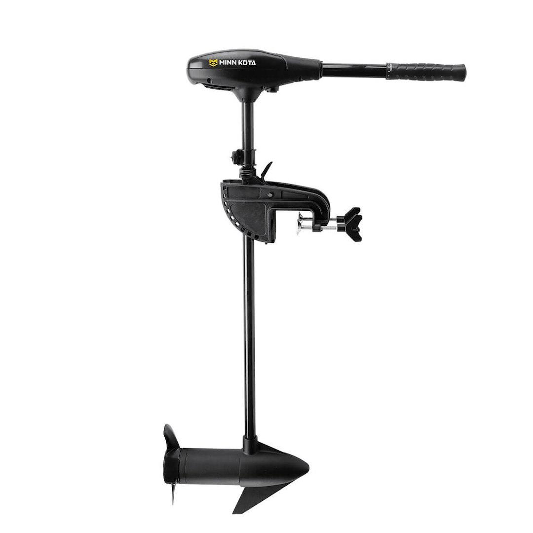 MINN KOTA 1352156M ENDURA MAX 55, Freshwater; Hand Steer; Variable Speed Forward and Reverse; 55 Pound Of Thrust; 42 Inch Shaft Length; Transom Mount; 12 Volts; 50 Amp; With Battery Meter/ Digital Maximizer/ Mounting Hardware; Black - The Twister Group Tools product