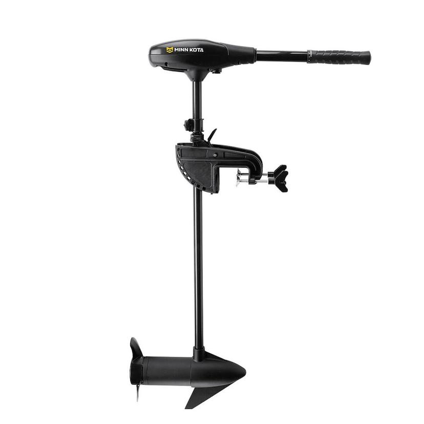 MINN KOTA 1352156M ENDURA MAX 55, Freshwater; Hand Steer; Variable Speed Forward and Reverse; 55 Pound Of Thrust; 42 Inch Shaft Length; Transom Mount; 12 Volts; 50 Amp; With Battery Meter/ Digital Maximizer/ Mounting Hardware; Black