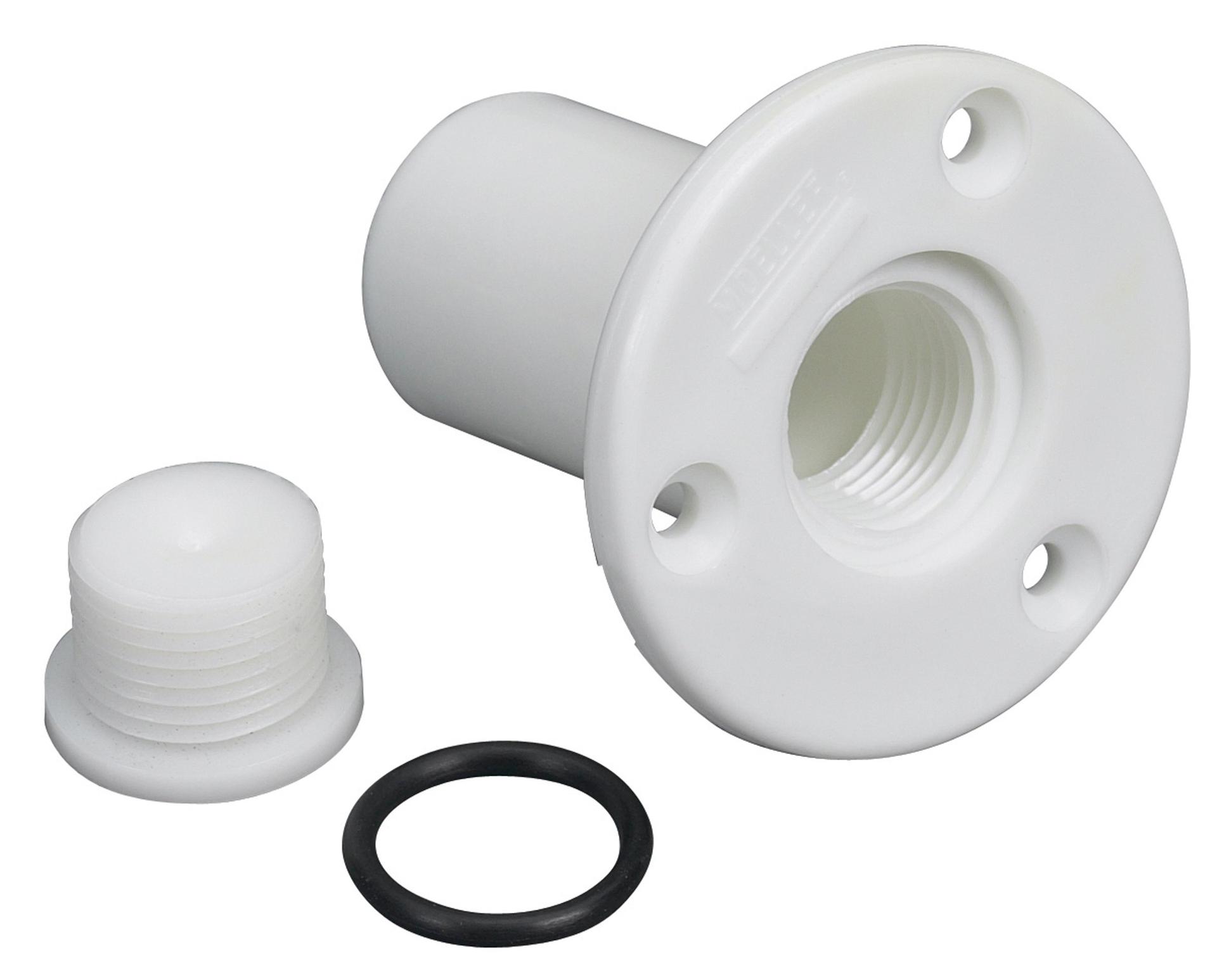MOELLER 020303-10 Boat Transom Drain Tube with Pipe Plug - High quality product image showing MOELLER 020303-10 Boat Transom Drain Tube with Pipe Plug details and features