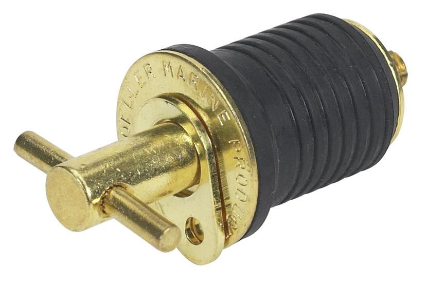 MOELLER 020899-10 Marine Products Turn-Tite Boat Bailer Plug (1-Inch, Brass), 1 INCH Brass Turn-TITE