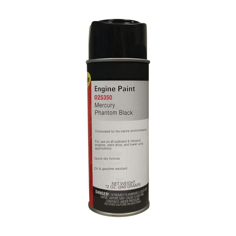 MOELLER 025350 Engine Spray Paint (12 Oz.) Mercury Phantom Black