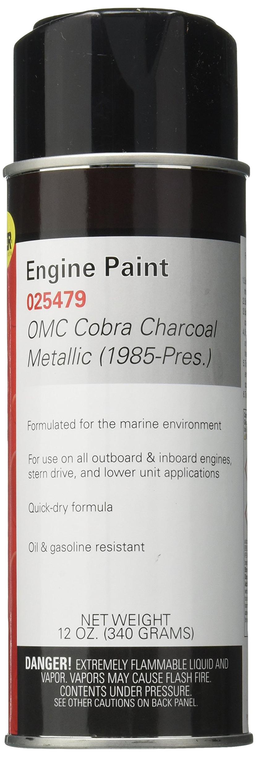 MOELLER 025479 EP Omc Marine Paint, Charcoal Metallic