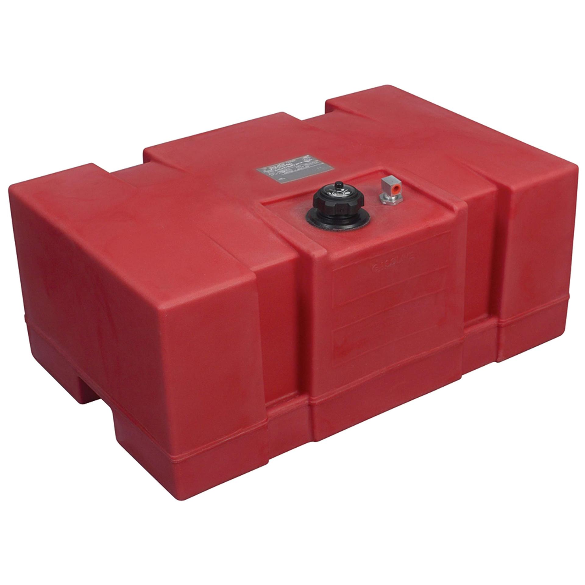 MOELLER 031624 Boating Topside Fuel Tank with Mechanical Vent Gauge (24-Gallon), Red - High quality product image showing MOELLER 031624 Boating Topside Fuel Tank with Mechanical Vent Gauge (24-Gallon), Red details and features