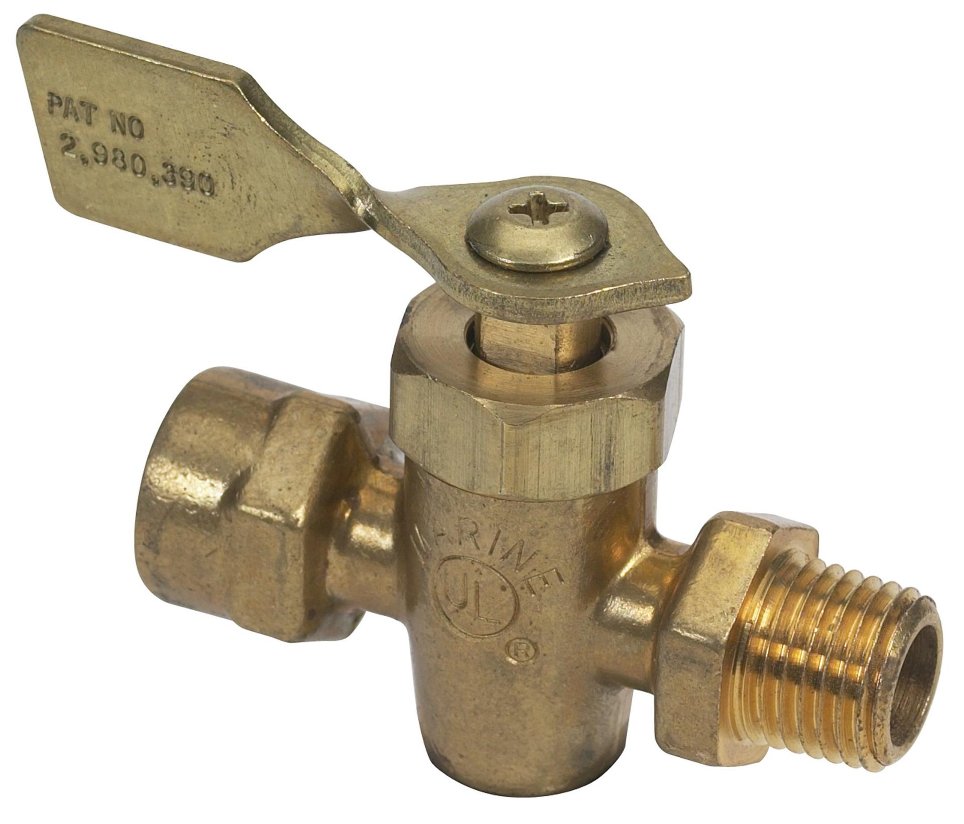 MOELLER 033300-10 Fuel Tank Shut-Off Valve (1/4 INCH FNPT, Male/Female, Brass) - High quality product image showing MOELLER 033300-10 Fuel Tank Shut-Off Valve (1/4 INCH FNPT, Male/Female, Brass) details and features
