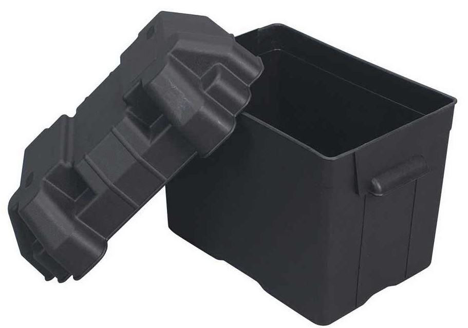 MOELLER 042213 BATTERY BOX 24 SERIES, Fits Group 24 Batteries; With Mounting Hardware; Black; Plastic - The Twister Group Tools product