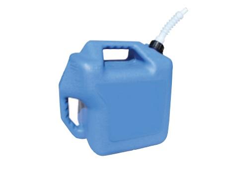 MOELLER 082300 5 GALLON WATER JERRY CAN, 5 Gallon Capacity; 15-1/4 Inch Length x 10-1/2 Inch Width x 14-1/5 Inch Height; Blue; Polyethylene; For Marine Applications - The Twister Group Tools product