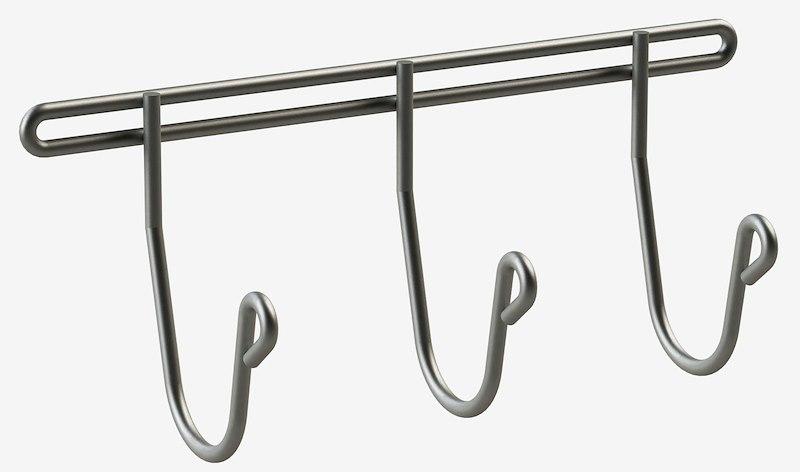 MASTERACK 025527KP Van Storage System Shelf End Panel Hook; For Use With Masterack Shelf End Panel; Zinc Plated; 2 Inch Diameter; Set Of 3