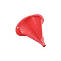 MIDWEST CAN 3508 1/2 PINT FUNNEL, Round; 4-1/2 Inch Diameter x 4-1/2 Inch Height; 1/2 Pint Capacity; Red; Polypropylene - High quality product image showing MIDWEST CAN 3508 1/2 PINT FUNNEL, Round; 4-1/2 Inch Diameter x 4-1/2 Inch Height; 1/2 Pint Capacity; Red; Polypropylene details and features