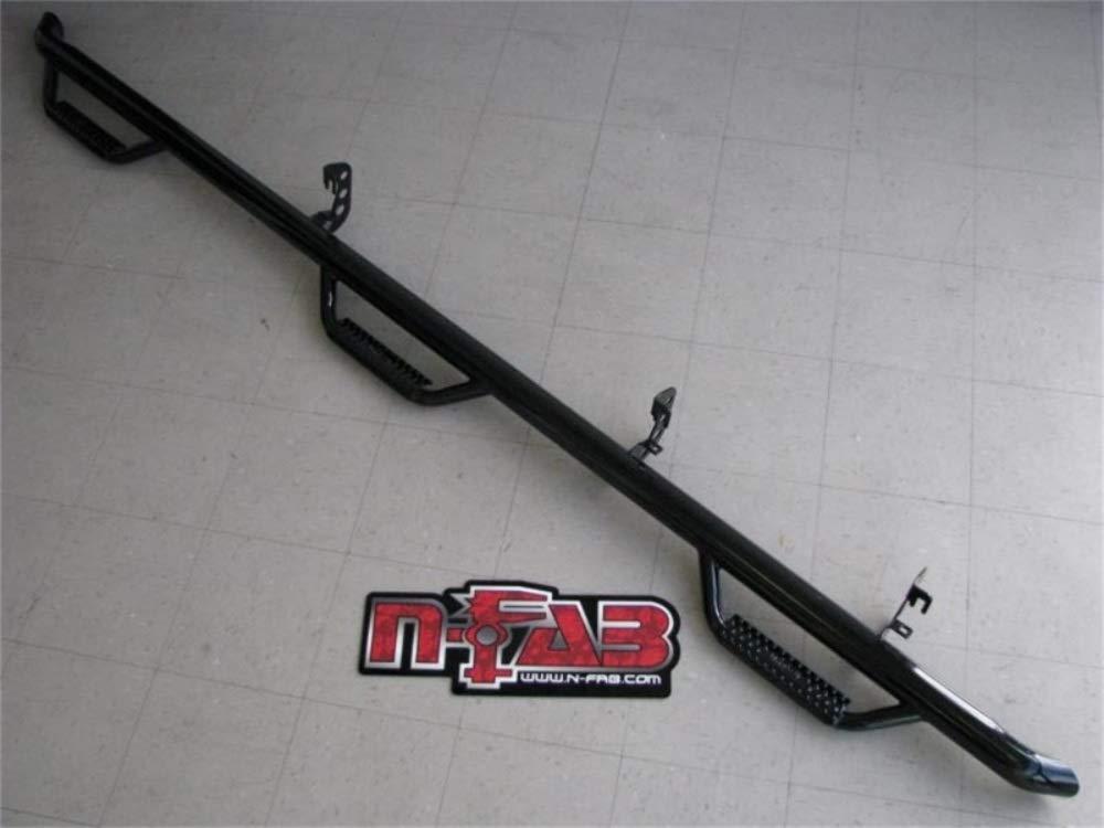 N-FAB C01105CC-6-TX Nerf Steps for Silverado/Sierra | Wheel-to-Wheel w/ Bed Access, Heavy Duty Steel, Textured Black Fits 2001-2006 Chevrolet Silverado/GMC Sierra 2500 / 3500 Crew Cab 6.5FT Bed - High quality product image showing N-FAB C01105CC-6-TX Nerf Steps for Silverado/Sierra | Wheel-to-Wheel w/ Bed Access, Heavy Duty Steel, Textured Black Fits 2001-2006 Chevrolet Silverado/GMC Sierra 2500 / 3500 Crew Cab 6.5FT Bed details and features