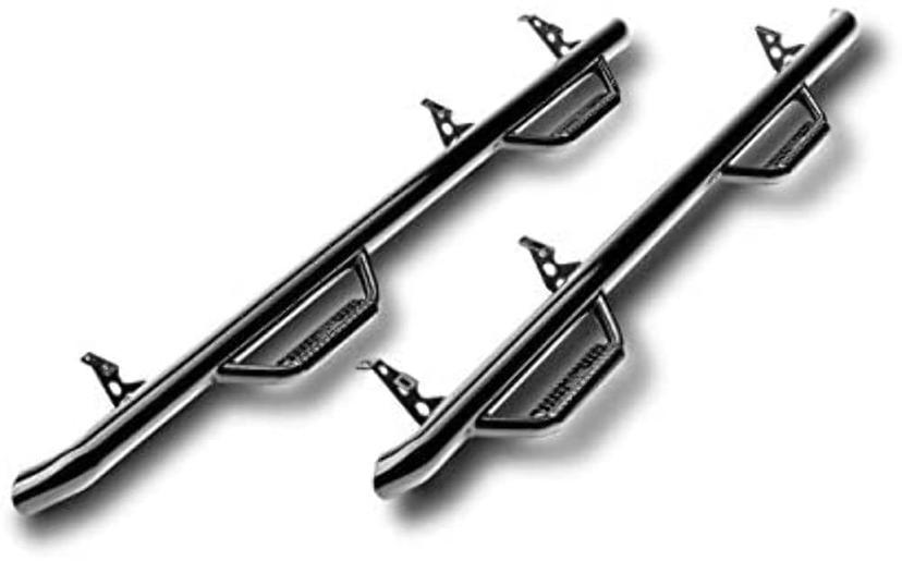 N-FAB C1573T Nerf Steps for Tahoe/Yukon | Wheel-to-Wheel, Heavy Duty Steel, Gloss Back Fits 2015-2020 Chevrolet Tahoe/GMC Yukon SUV 4 Door, SRW Gas / Diesel