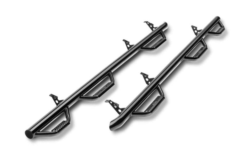 N-FAB C1996CC-6-TX Nerf Steps for Silverado/Sierra | Wheel-to-Wheel w/ Bed Access, Heavy Duty Steel, Textured Black Fits 2019-2023 Chevrolet Silverado/GMC Sierra 1500 Next Gen Crew Cab 5.7FT Bed - High quality product image showing N-FAB C1996CC-6-TX Nerf Steps for Silverado/Sierra | Wheel-to-Wheel w/ Bed Access, Heavy Duty Steel, Textured Black Fits 2019-2023 Chevrolet Silverado/GMC Sierra 1500 Next Gen Crew Cab 5.7FT Bed details and features