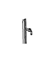 NORCOLD 618798 Black Door Hinge