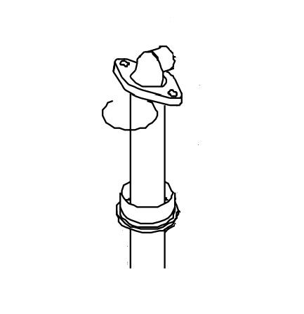 NORCOLD 620039 Ice Maker Water Tube Fitting; Replacement For Norcold 1200/ 1210/ 2117 Series Refrigerator; 4.17 Inch Fitting