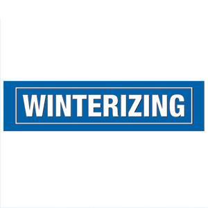 NTP SSWINTERIZING STORE FIXTURE MERCH DISPLAY RV; WINTERIZING SIGN