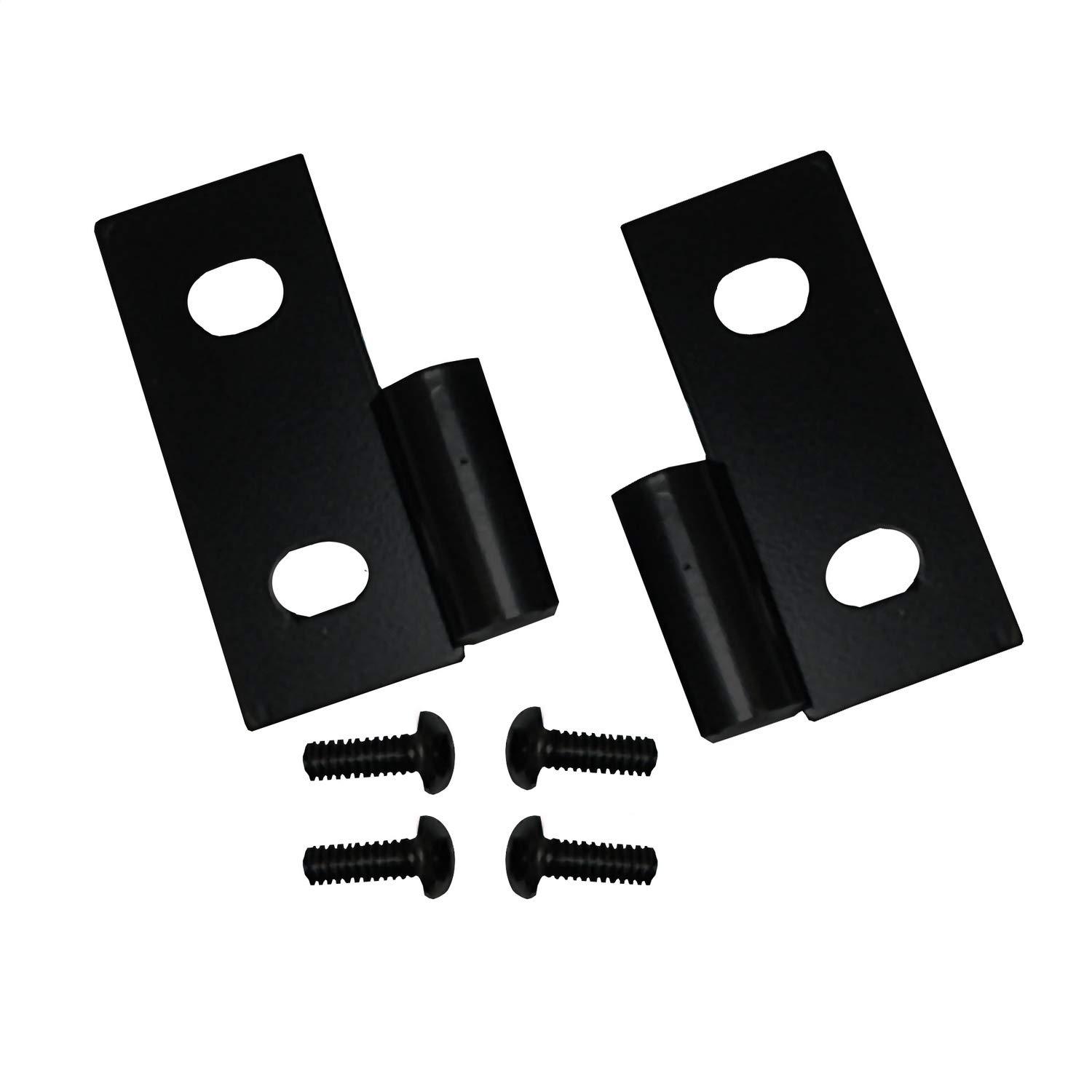 RUGGED RIDGE 11202.03 Door Hinge Brackets, Lower, Black Fits 1976-1986 Jeep CJ; 1987-2006 Jeep Wrangler YJ/TJ - High quality product image showing RUGGED RIDGE 11202.03 Door Hinge Brackets, Lower, Black Fits 1976-1986 Jeep CJ; 1987-2006 Jeep Wrangler YJ/TJ details and features