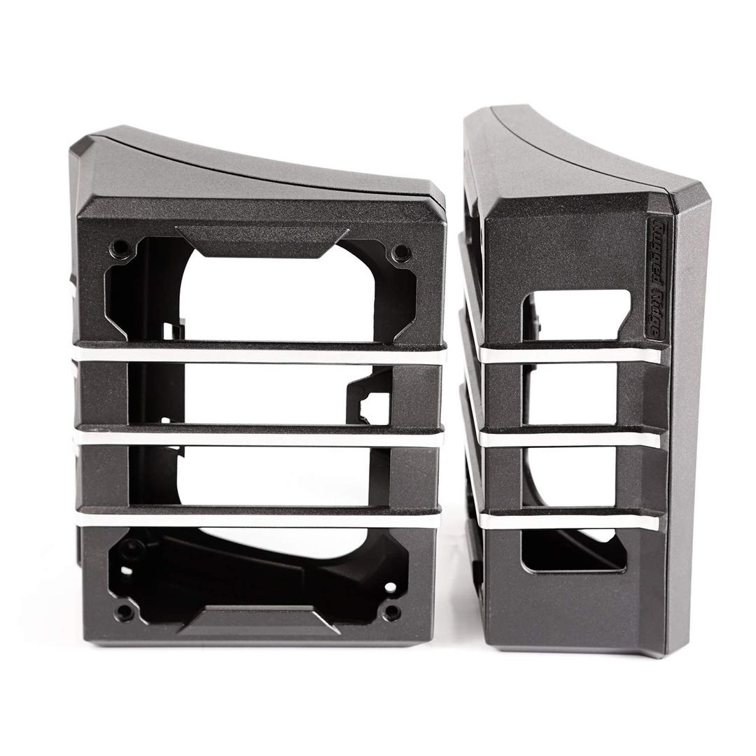 RUGGED RIDGE 11226.04 Elite Guard Kit, Tail Light, Brushed Black Fits 2007-2018 Jeep Wrangler JK - The Twister Group Tools product